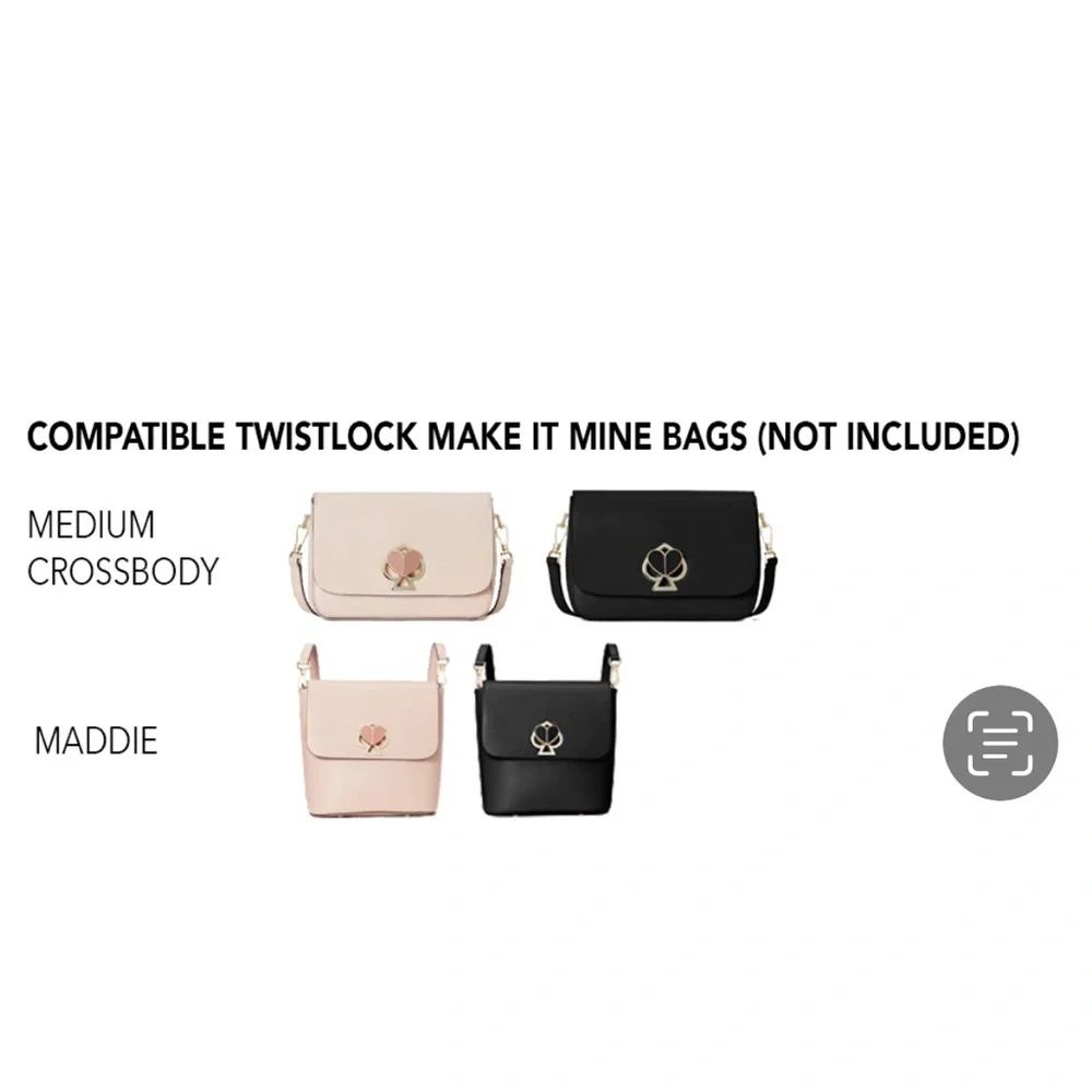 (2) Kate Spade Make it Mine flaps: Rose Gold Glitter and Purple glitter